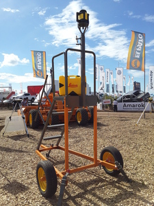 Carro soporte para emisor láser